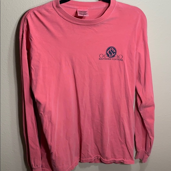 Pink southern couture long sleeve T-shirt - Picture 1 of 3